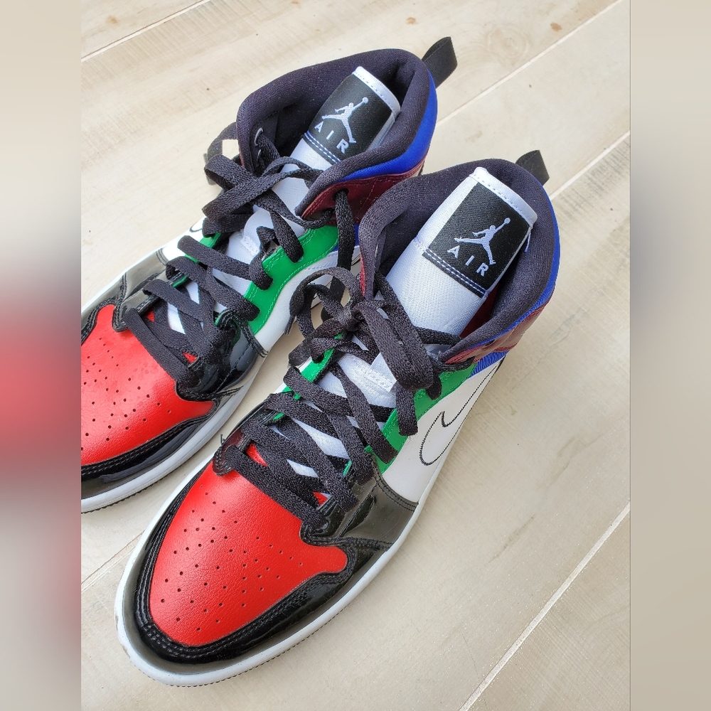 Air Jordan Multicolor High-Top Sneakers - Picture 3 of 8